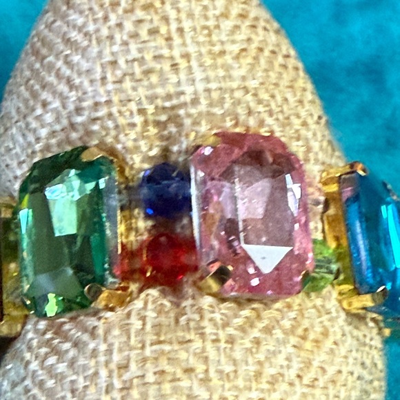 Multicolor Gemstone Stretch Bracelet - Picture 3 of 3